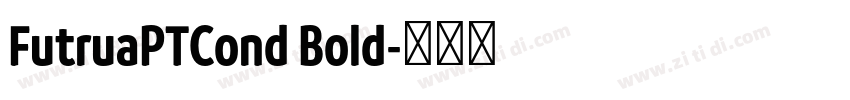 FutruaPTCond Bold字体转换